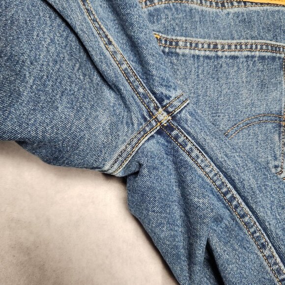 Levis 505 Jeans Mens 38x29 Blue Denim Zip Fly Straight Leg Classic 100% Cotton - Picture 9 of 16